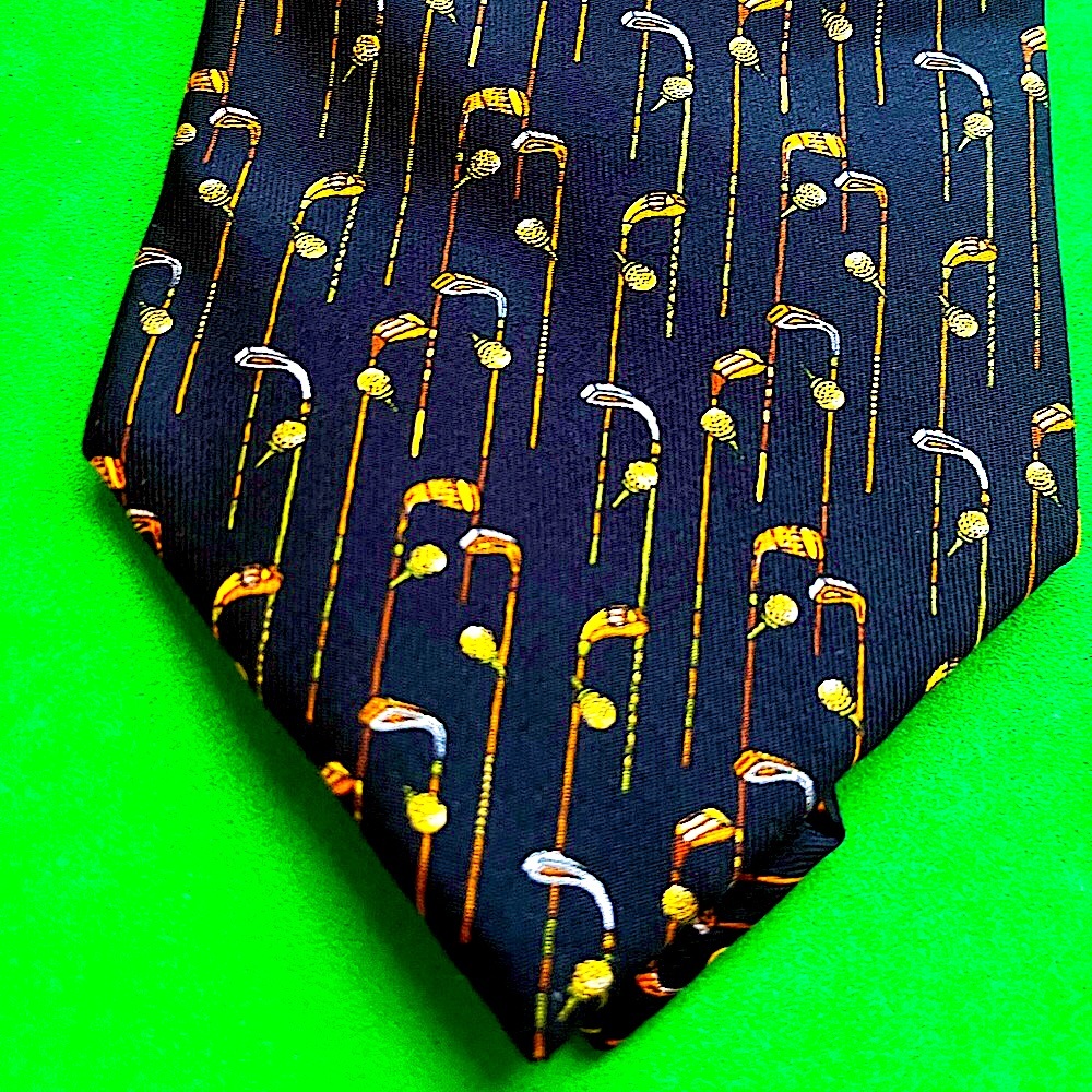 Salvatore Ferragamo Golf Club Silk Tie